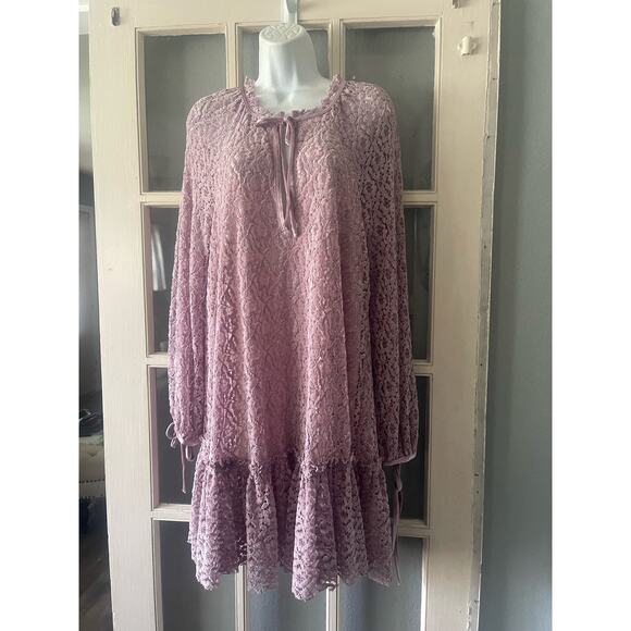 Free People Jenny‎ Purple Crush Velvet  Dress - Picture 8 of 11